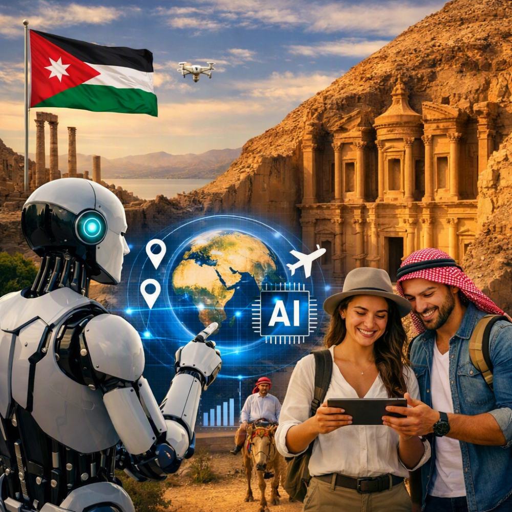 الذكاء الاصطناعي لتطوير تجربة السياحة في الأردن